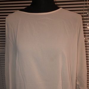 Sheer cream dress top